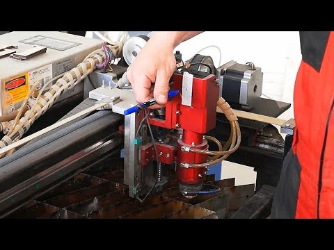 Видео: Юстировка оптической системы лазерного CO₂ станка...