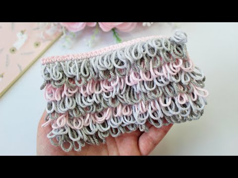 Видео: Как вязать вытянутые петли крючком // Уроки вязания крючком // Интересная техника вязания