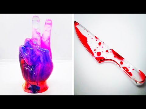 Видео: Невероятные изделия из эпоксидной смолы