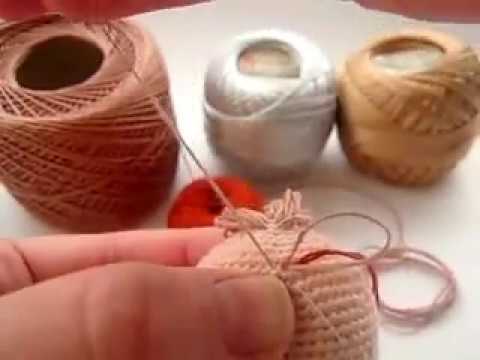 Видео: Как сделать волосы кукле амигуруми. Новый способ / Hair of amigurumi doll. New metod.