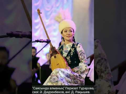 Видео: Перизат Тұрарова Дәнеш Рақышевтің әні "Саясында алманың"
