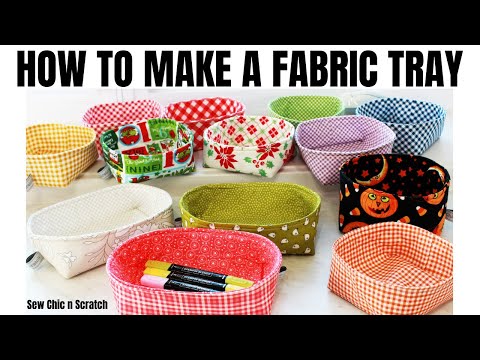 Видео: Как сделать тканевый поднос
