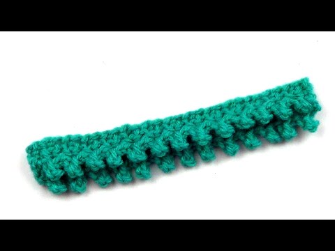 Видео: Объемная кайма с пико   Bulky border with pico