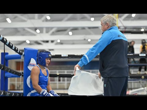 Видео: Бокс. Отбор на лицензионный турнир. Женщины. 54кг. 1/4 финал. Балауса Мұздыман – Жайна Шекерекова
