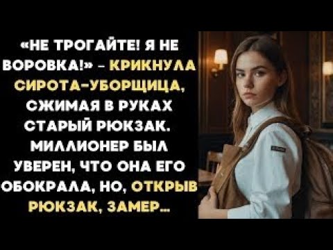 Видео: Не трогайте! Я не воровка! – крикнула сирота-уборщица, сжимая в руках старый рюкзак...