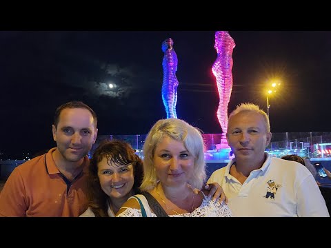Видео: Отдых в Батуми, дендропарк, набережная вечером, Нино и Али, встреча со зрителями!