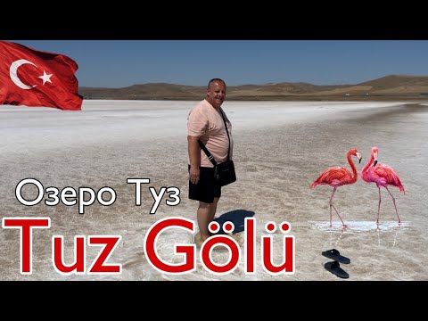 Видео: Турция на авто. Озеро Туз. Место где живут Фламинго. Tuz Gölü. #4