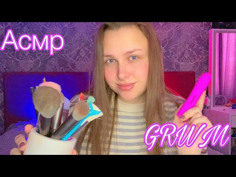 Видео: Асмр Мой макияж Asmr GRWM  Звуки Рта 💦 и Рук 🌸💋