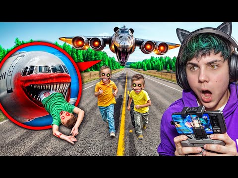 Видео: мой дрон снял  Влад и Никита СЪЕДЕН САМОЛЕТОДОМ!!