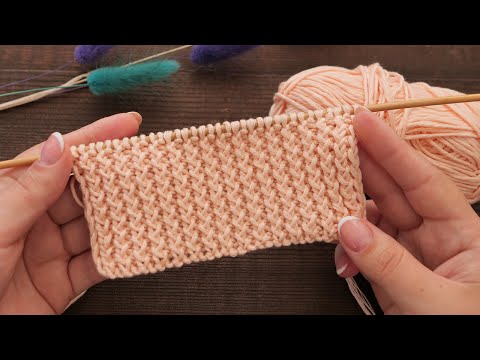 Видео: Узор «Хлебный колос» спицами 🌾 «Bread ear» Knitting pattern