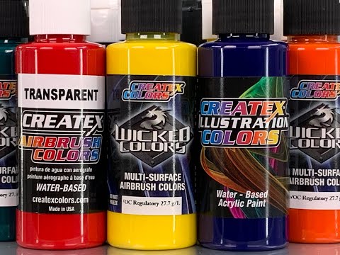 Видео: Какие краски для аэрографа Createx Colors?