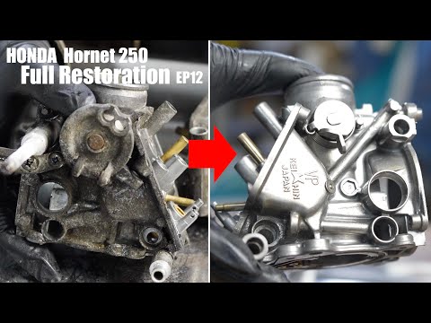 Видео: Полная реставрация мотоцикла Honda Hornet 250 12 | Восстановление старых карбюраторов и т.д.