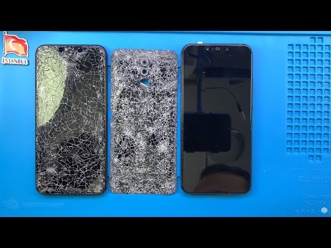 Видео: Выпал из самолета !! Замена экрана Huawei Mate 20 Lite и крышки заднего стекла