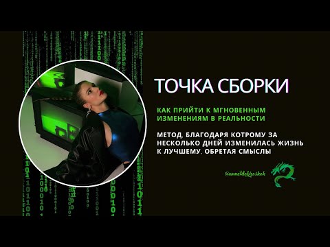 Видео: ТОЧКА СБОРКИ. КАК ПРИЙТИ К МГНОВЕННЫМ ИЗМЕНЕНИЯМ В РЕАЛЬНОСТИ