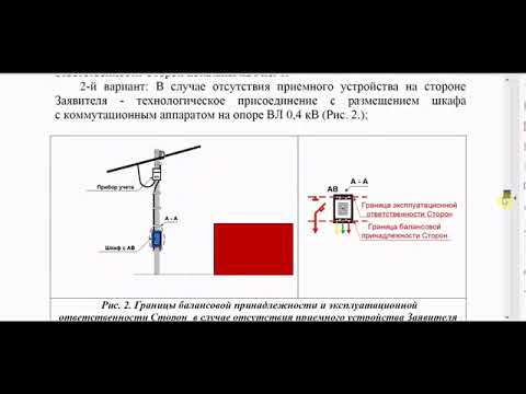 Видео: Разбор договора и технических условий на присоединение к электросетям (из старых видео)