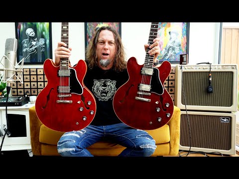 Видео: СРАВНЕНИЕ: Gibson Custom '64 VS '61 ES-335 Reissue VOS Sixties Cherry