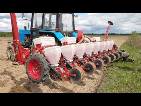 Видео: 🌽выезжаем на СЕВ КУКУРУЗЫ🌽 сеялка УПС Vesta 8 Chervona Zirka. Май 2020