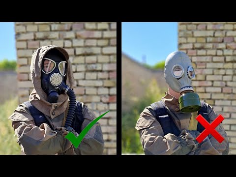 Видео: Используй противогаз правильно!