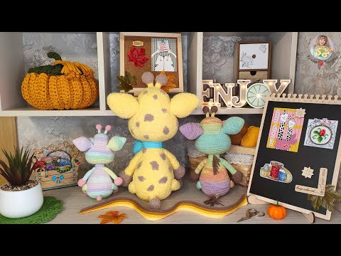 Видео: Жираф из Alize Softy🦒Вышивка на дереве и пластике🧵
