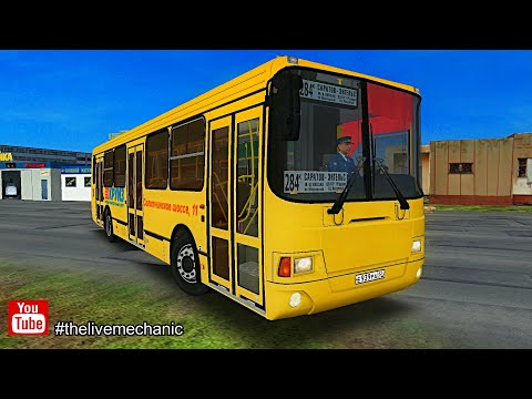 Видео: LiAZ-5256.36 (2008)  OMSI 2 • Саратов-Энгельс [Beta map] in process of work