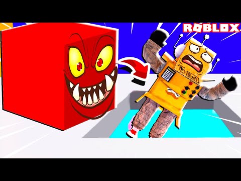 Видео: СУМАСШЕДШИЙ ЗЛОЙ КРАСНЫЙ КУБ ПОПРОБУЙ УМЕРЕТЬ В РОБЛОКС ЧЕЛЛЕНДЖ НУБ И ПРО ВИДЕО ROBLOX