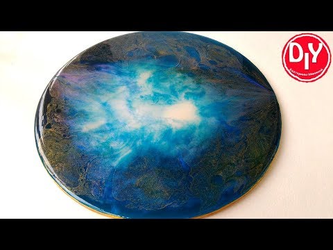 Видео: Resin Art  рисование эпоксидной смолой