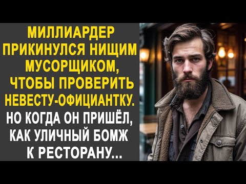 Видео: Миллиардер прикинулся мусорщиком, чтобы проверить невесту-официантку. Но когда он пришёл к ресторану