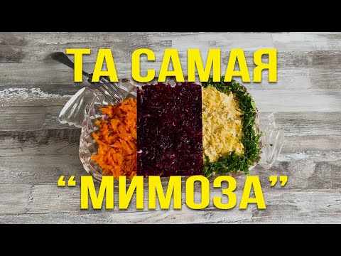 Видео: Вкусный и нежный салат "МИМОЗА" 🌼