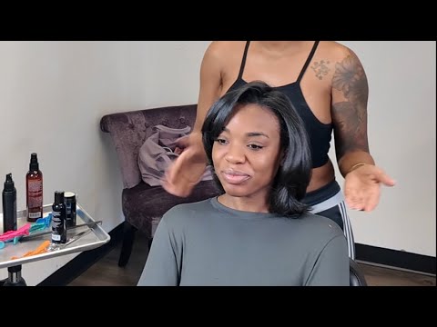 Видео: Восстановление натуральных волос: увлажняющий уход + шелковая прессовка + стрижка