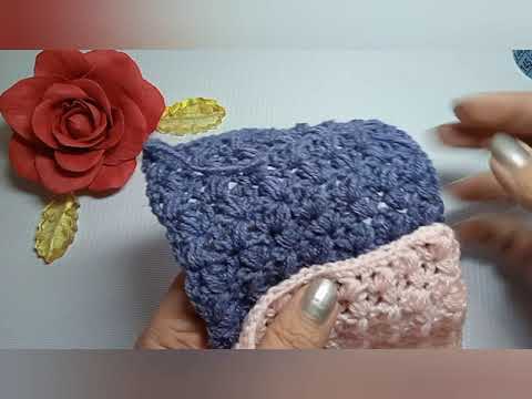 Видео: Вяжем плед/Красивый узор крючком/Двухсторонний узор для пледа или снуда