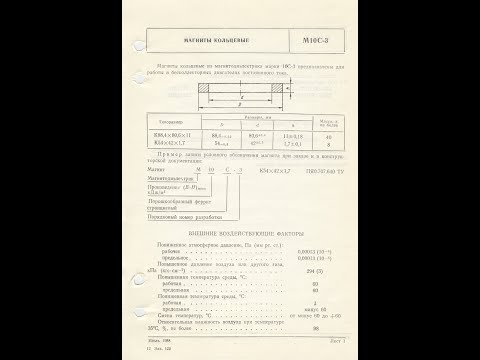 Видео: М10С-3 - магниты кольцевые