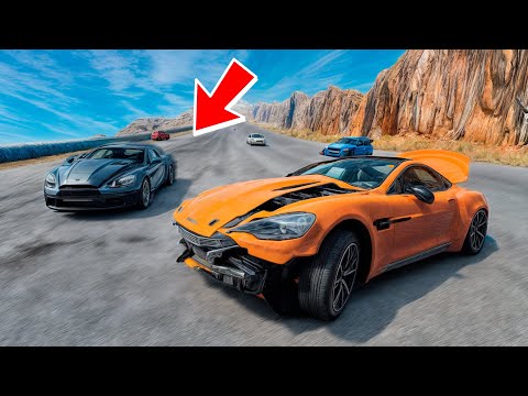 Видео: С ВЕРШИНЫ ГОРЫ ВНИЗ БЕЗ ТОРМОЗОВ НА МАКСИМАЛЬНОЙ СКОРОСТЬ В BEAM NG DRIVE!