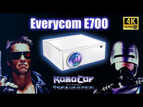 Видео: Поддержка 4К! Everycom E700 2K проектор для ДОМАШНЕГО КИНОТЕАТРА!