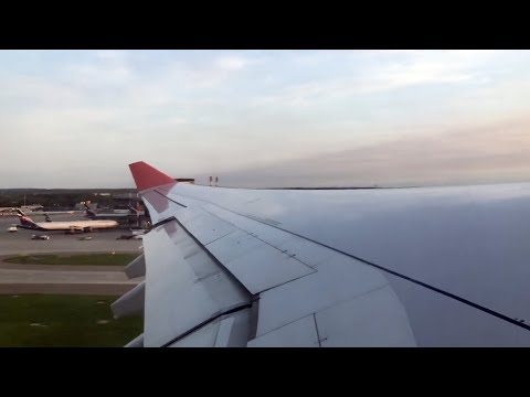 Видео: Взлет в аэропорту Шереметьево (Москва). Take off at Sheremetyevo airport  (SVO). Airbus A330-300.