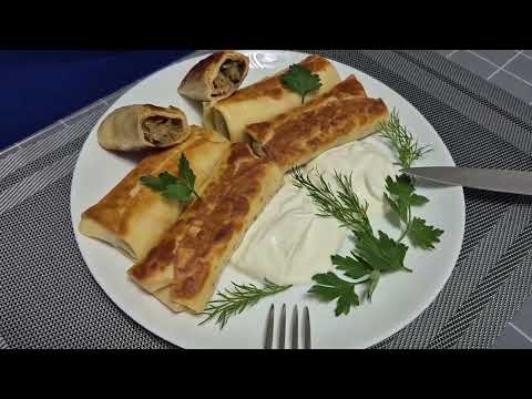 Видео: БЛИНЧИКИ С КАПУСТОЙ И ГРИБАМИ    #блины