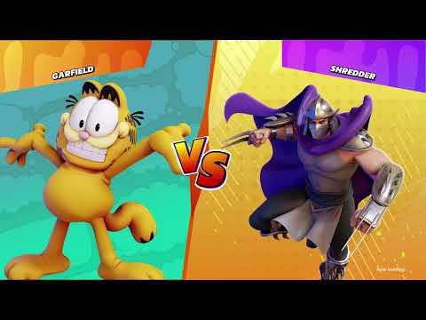 Видео: Гарфилд vs Шредер в Nickelodeon All-Star Brawl