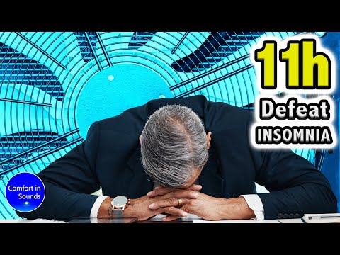 Видео: Белый шум, расслабляющие звуки для сна, окружающий звук, шум кондиционера, снятие беспокойства