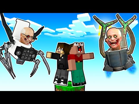 Видео: МАЙНКРАФТ НО НА ОДНОМ БЛОКЕ СКИБИДИ УЧЁНЫЕ В МАЙНКРАФТЕ! ЕНОТИК SCIENTIST SKIBIDI TOILET MINECRAFT