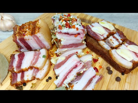 Видео: Ароматное САЛО в банке или как приготовить очень вкусное сало в рассоле!