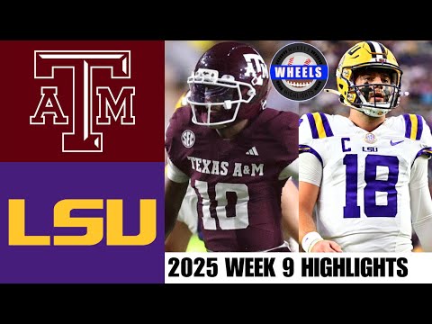 Видео: #3 Texas A&M против #20 LSU | Неделя 9 | Лучшие моменты студенческого футбола 2025 года