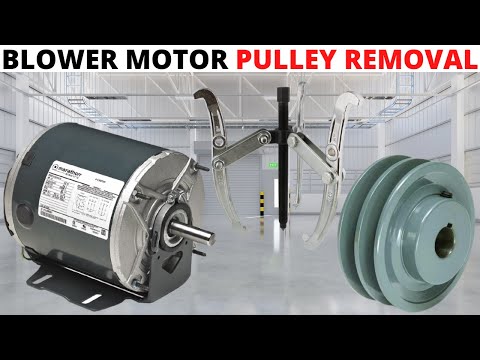 Видео: HVAC: Снятие шкива электродвигателя вентилятора (шкив клинового ремня с фиксированным отверстием ...