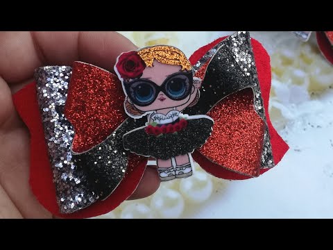 Видео: Бантики из кожи по-новому , мк/Bows of leather in a new way