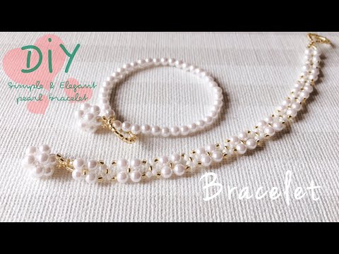 Видео: Простой браслет из жемчуга♡Легко понять/ручной работы✨