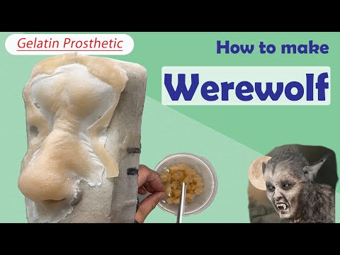 Видео: Желатиновый носовой протез | Макияж монстра-оборотня