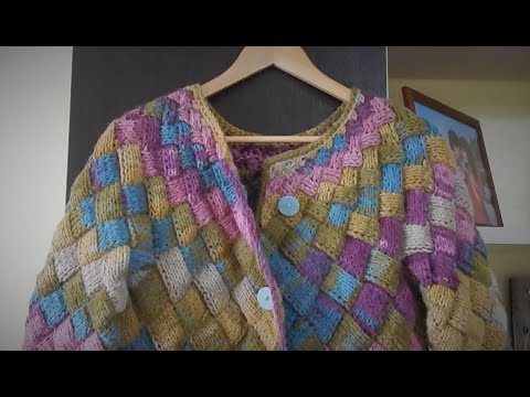 Видео: Кардиган энтерлаком | Вяжем кокетку | Отчет 4