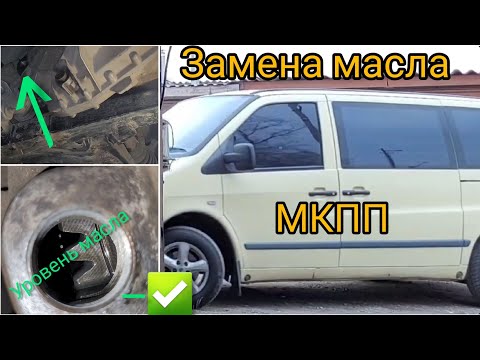 Видео: Замена масла МКПП#Мерседес вито#w638