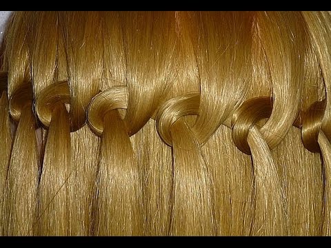 Видео: Коса Водопад. Причёска с узловым плетением для средних и длинных волос
