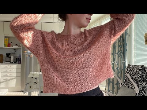 Видео: Первое изделие из шёлка. Новое плечевое на спицах. Моя последняя новая пряжа, всё, хватит