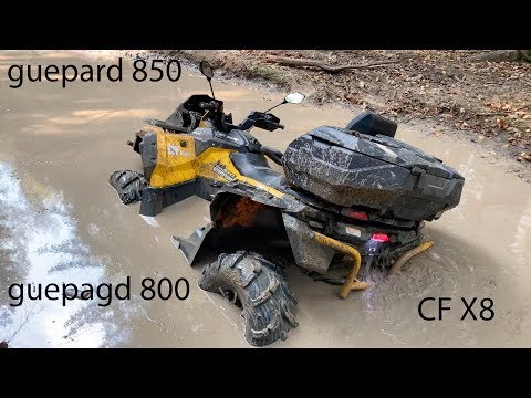 Видео: STELS GUEPARD 850, STELS GUEPARD 800, CF MOTO X 8. Воскресная прогулочка.