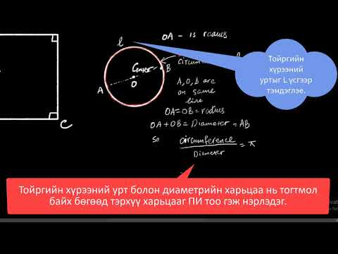 Видео: Тойргийн хүрээний уртыг олох - Бямбаа | Byambaa | Онлайн хичээл